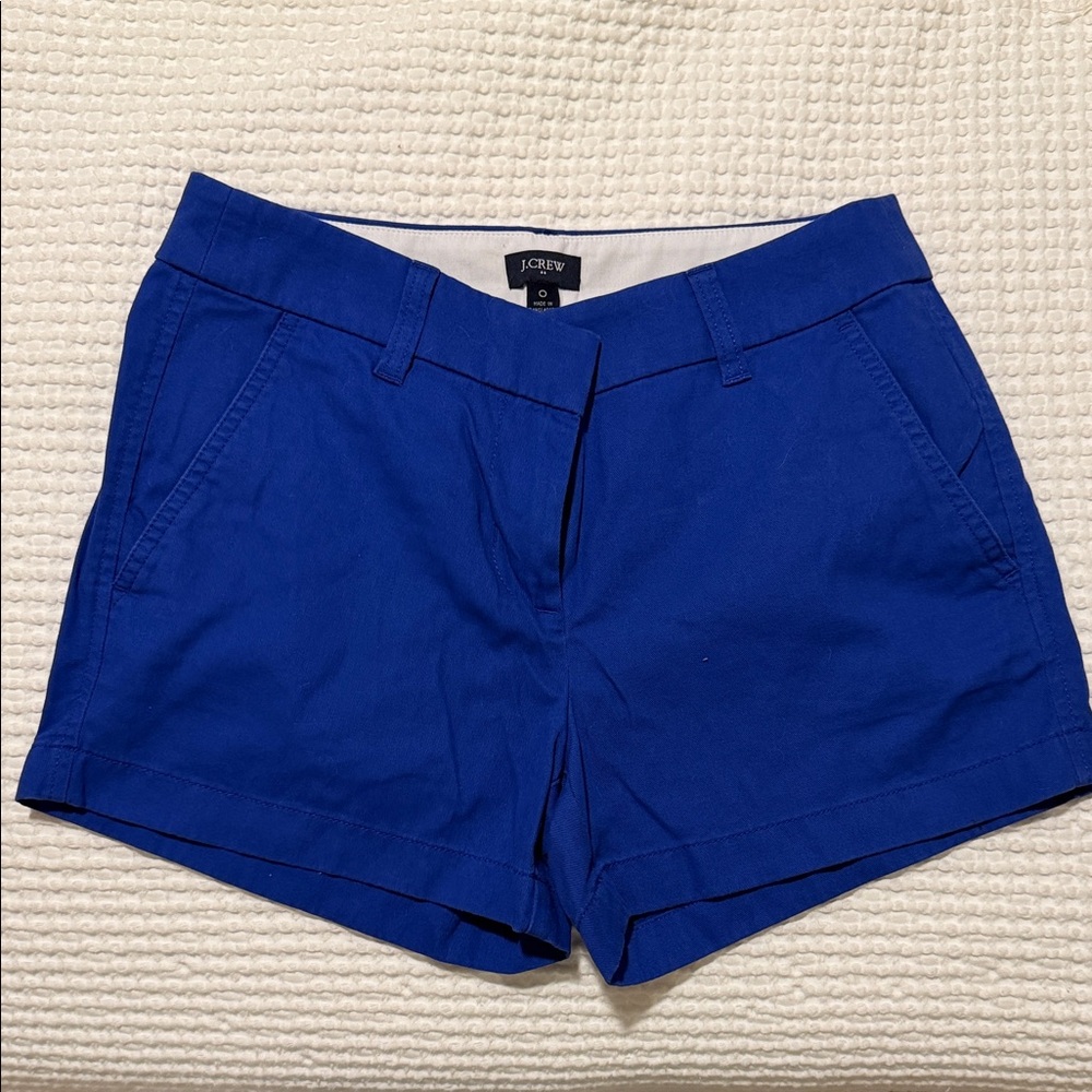 J. Crew Women's Vibrant Blue Chino Short